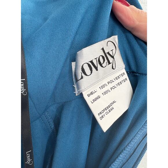 LOVELY Evening Gown Dress Size 2 NEW Dusk Blue $187 Maxi Wedding Event - Picture 3 of 6